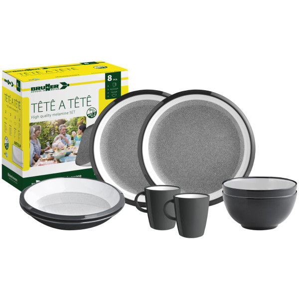 Brunner Set tête-à-tête Granyte 8 pcs edénykészlet