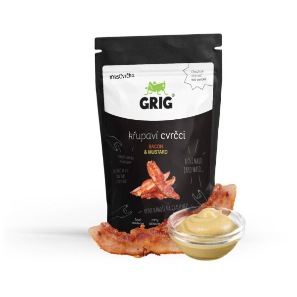 Grig Bacon & Mustard ehető tücsök