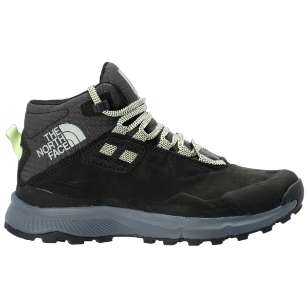 The North Face W Cragstone Leather Mid Wp női cipő fekete TNF BLACK/VANADIS GREY