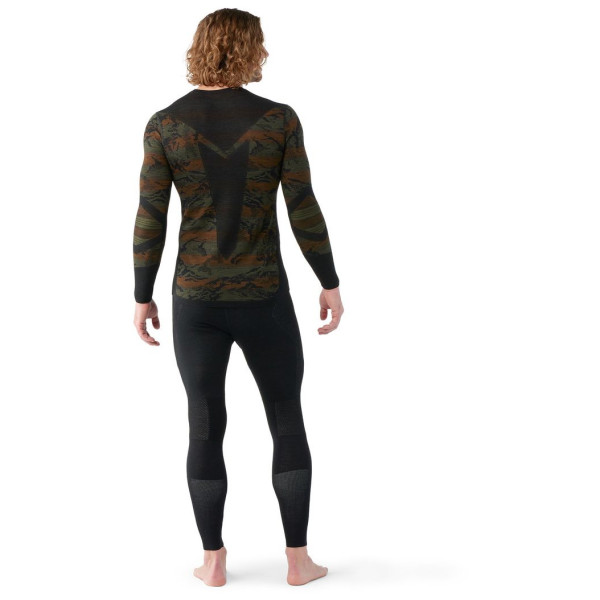 Smartwool M Intraknit Thermal Mrn Bl Pattern Crew férfi funkcionális póló