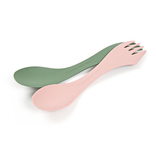 Evőeszköz Light My Fire Spork Medium BIO 2-pack rózsaszín/zöld