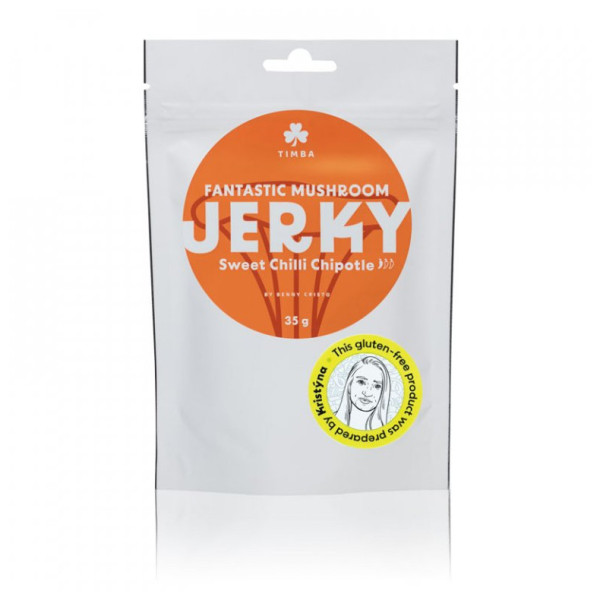 Timba Mushroom Jerky - Sweet chilli Chipotle gomba jerky