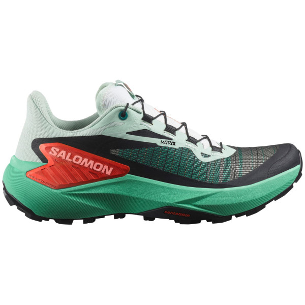 Salomon Genesis női cipő zöld Bay / Electric Green / Cherry Tomato