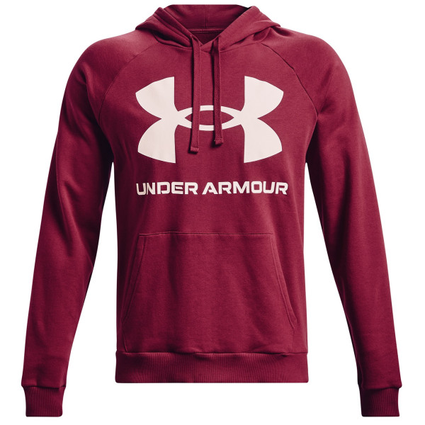 Under Armour Rival Fleece Big Logo_HD férfi pulóver piros/fehér