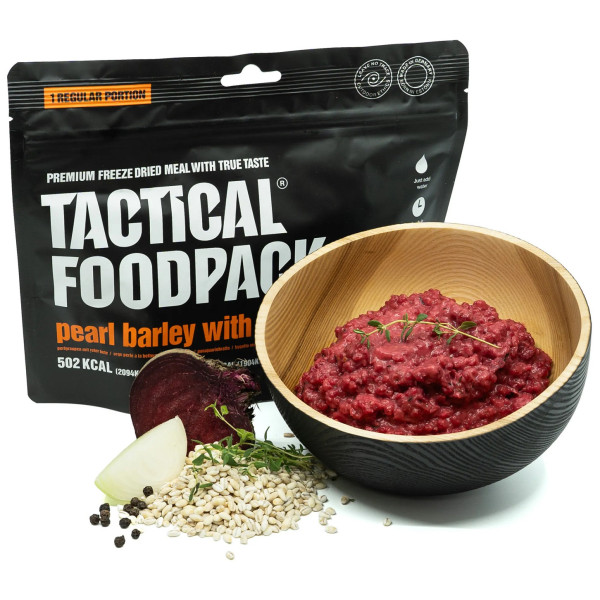 Tactical Foodpack Pearl Barley with Beetroot 110g szárított étel