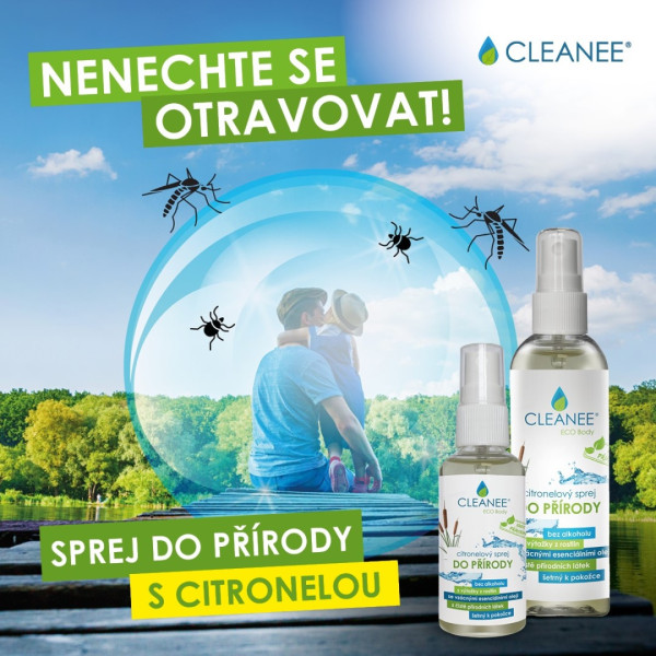 CLEANEE EKO Citronelový sprej do přírody 100 ml sprej