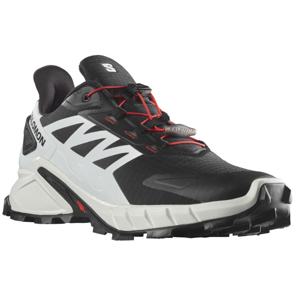 Salomon Supercross 4 férfi futócipő fekete/fehér Black / White / Fiery Red