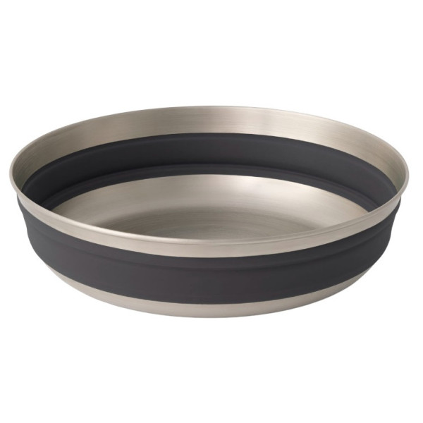 Sea to Summit Detour Stainless Steel Collapsible Bowl L összecsukható tál szürke Beluga Black