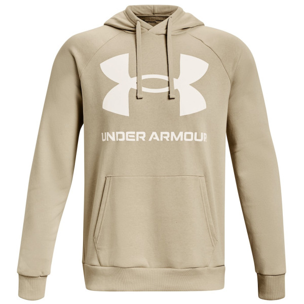 Under Armour Rival Fleece Big Logo_HD férfi pulóver bézs