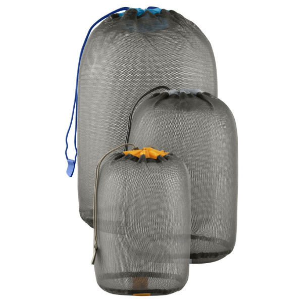 Sea to Summit Mesh Stuff Sack Set 3, 5, 8L tok fekete