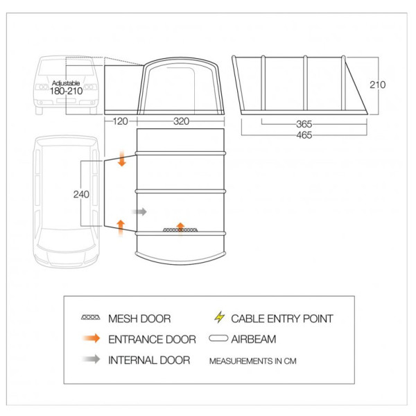 Vango Galli CC Air Low elősátor