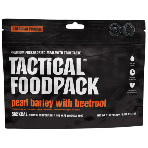 Tactical Foodpack Pearl Barley with Beetroot 110g szárított étel