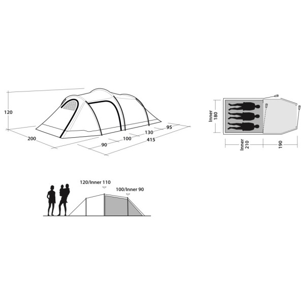 Outwell Earth 3 Plus túrasátor