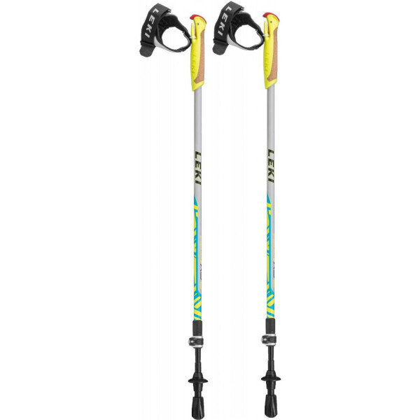 Gyerek Nordic Walking túrabot Leki Walker XS szürke/kék