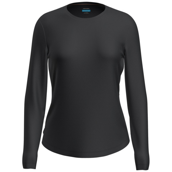 Icebreaker W Mer 125 Cool-Lite Sphere III LS Tee női funkcionális felső fekete Black