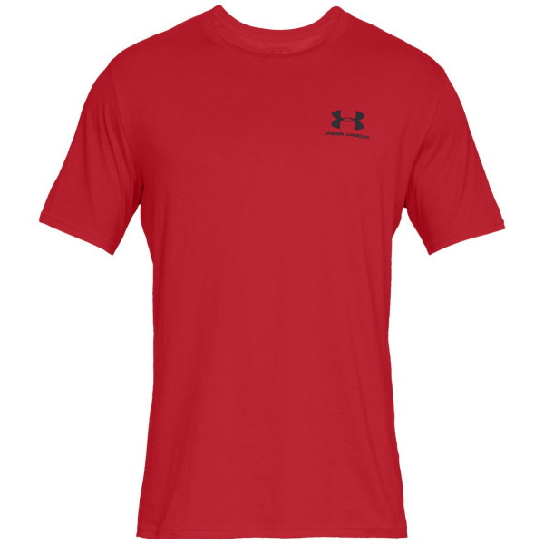 Férfi póló Under Armour Sportstyle Left Chest SS piros