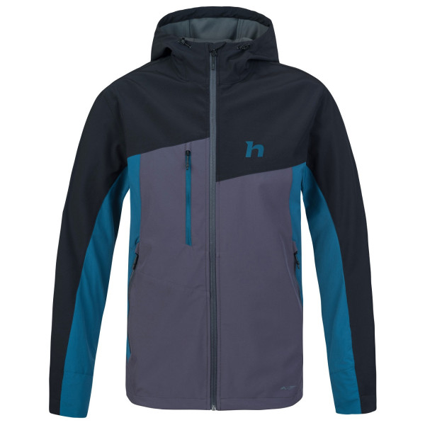 Hannah Carsten II férfi softshell kabát fekete/kék anthracite/sailor blue