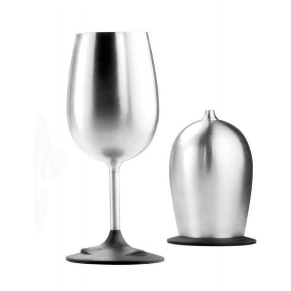 Pohár GSI Outdoors Glacier Stainless Nesting Wine ezüst