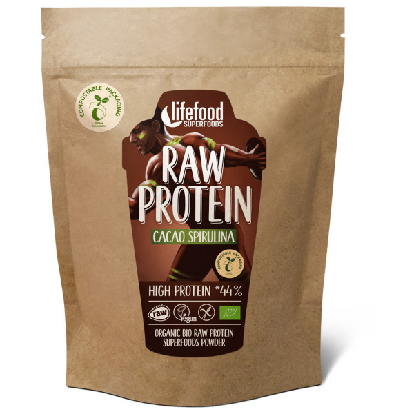 Fehérje por Lifefood PROTEIN BIO RAW kakaový 450g