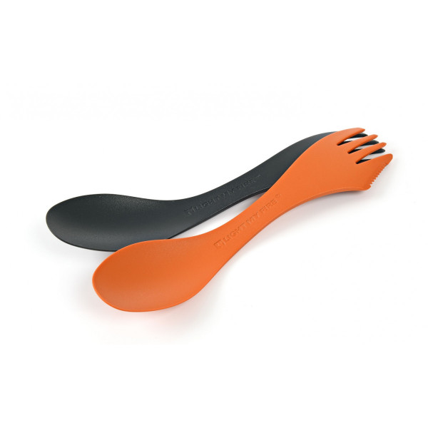 Evőeszköz Light My Fire Spork Medium BIO 2-pack fekete/narancs