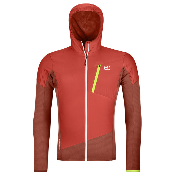 Ortovox Ladiz Hybrid Jacket M férfi dzseki piros/narancssárga clay orange