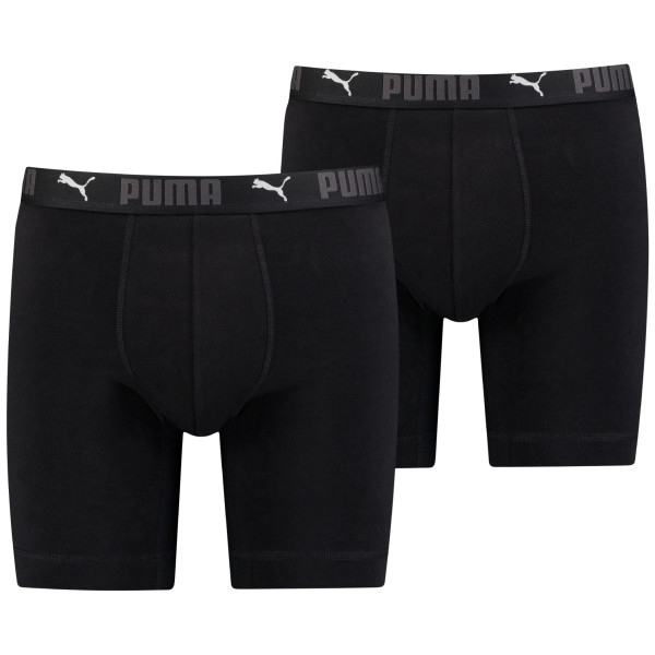 Puma Sport Cotton Long Boxers 2P férfi boxer fekete Black