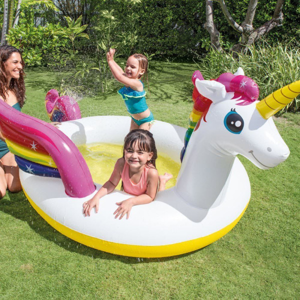 Medence egyszarvú Intex Unicorn Spray 57441NP