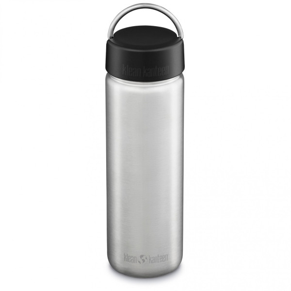 Klean Kanteen Wide w/Wide Loop Cap - brushed stainless 800 ml rozsdamentes acél palack ezüst