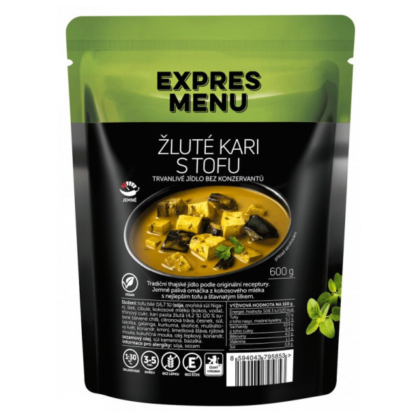 Expres menu Žluté kari s tofu 2 porce készétel