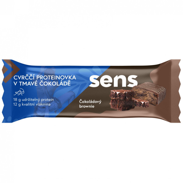 Sens Cvrččí Proteinovka v Tmavé Čokoládě - Čokoládový Brownie (60g) energiaszelet