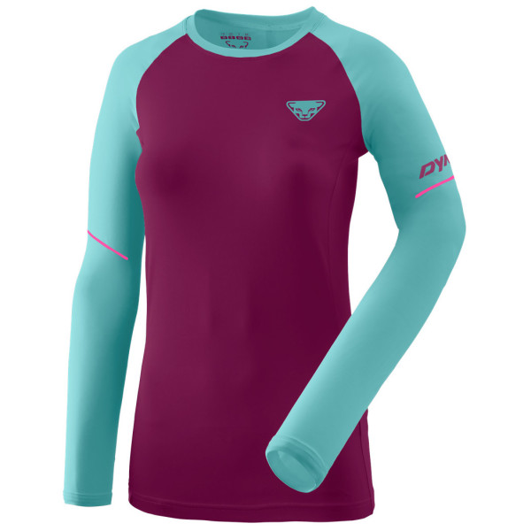 Dynafit Alpine Pro W L/S Tee női póló türkiz/borvörös beet red/8050