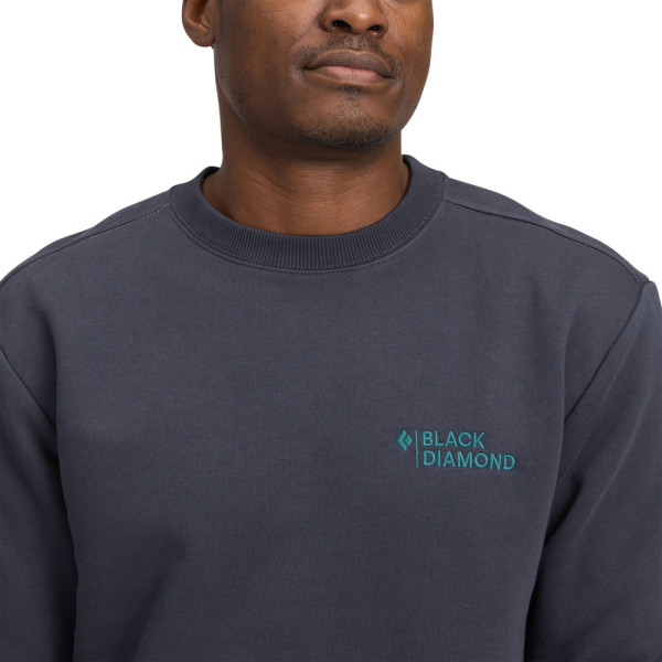 Black Diamond M Mini Stacked Crewneck férfi pulóver