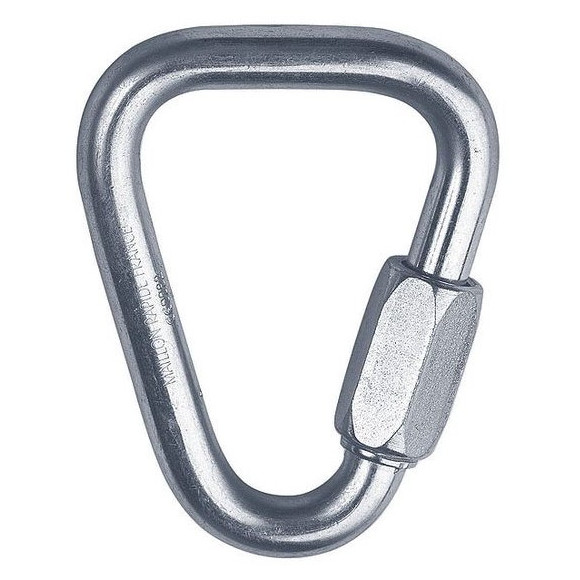 Karabiner mailona Singing Rock nagy delta ezüst