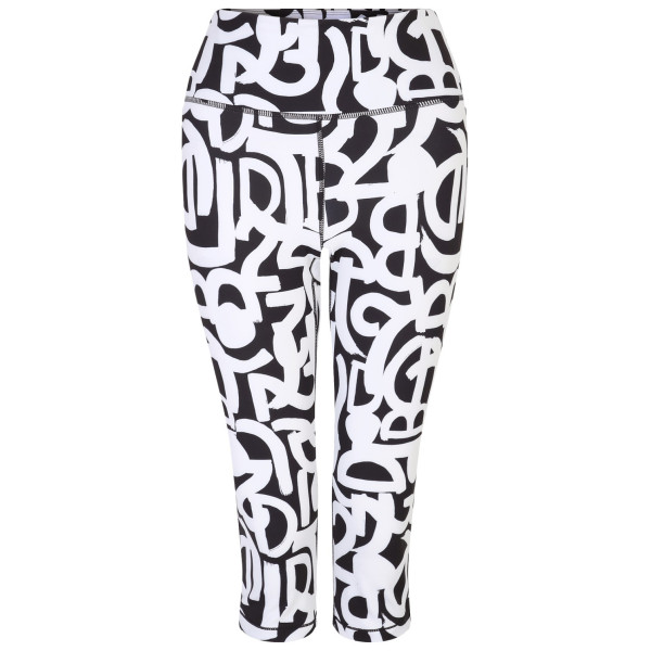 Dare 2b Influential 3/4 női 3/4-es leggings fehér/fekete Blk&WhtGrafi