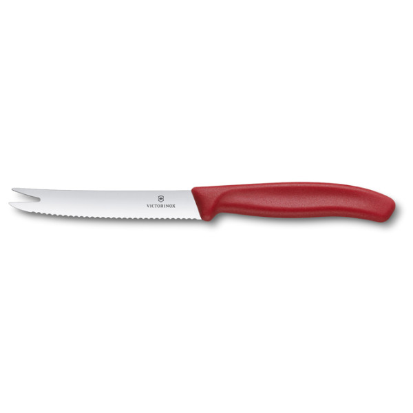 Sajt és kolbászkés Victorinox 11 cm piros