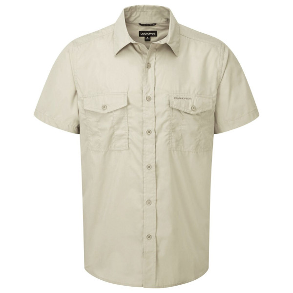 Craghoppers Kiwi Short Sleeved Shirt férfi ing bézs Oatmeal