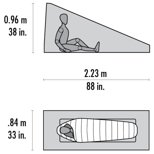 MSR Thru-Hiker Mesh House 1 ultrakönnyű sátor