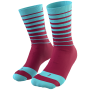 Dynafit Live To Ride Socks kerékpáros zokni türkiz/borvörös marine blue/6210