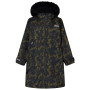 Regatta Junior Waterproof Changing Robe Pro Bark Green vízálló gyerekkabát khaki BrkGrnDistsd