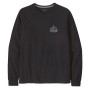 Patagonia M's L/S Chouinard Crest Responsibili-Tee férfi póló fekete Black