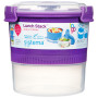 Ételtároló doboz Sistema Round Lunch Stack TO GO 965ml lila