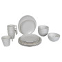 Edénykészlet Bo-Camp Tableware Stone fehér