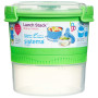 Ételtároló doboz Sistema Round Lunch Stack TO GO 965ml zöld