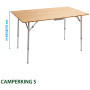 Brunner Camperking S asztal