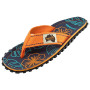 Gumbies Islander Orange Hibiscus flip-flop