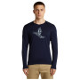 Icebreaker Men Merino 200 Oasis LS Crewe SkiingYeti férfi funkcionális póló