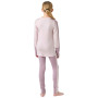 Helly Hansen Jr Lifa Merino Midweight Set Purple Clay gyerek funkcionális szett