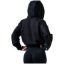 Nebbia Black zip-up hoodie Power női pulóver
