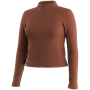 Smartwool Women's Active Merino Movement Mock Neck női funkcionális felső téglavörös Burnt Sienna