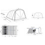 Outwell Alabama 6 Air TC 6 személyes családi sátor
